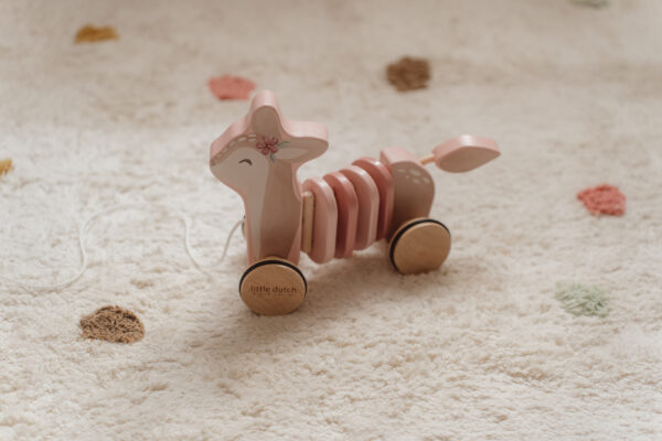 Pull-along wood Deer - Fairy Garden FSC